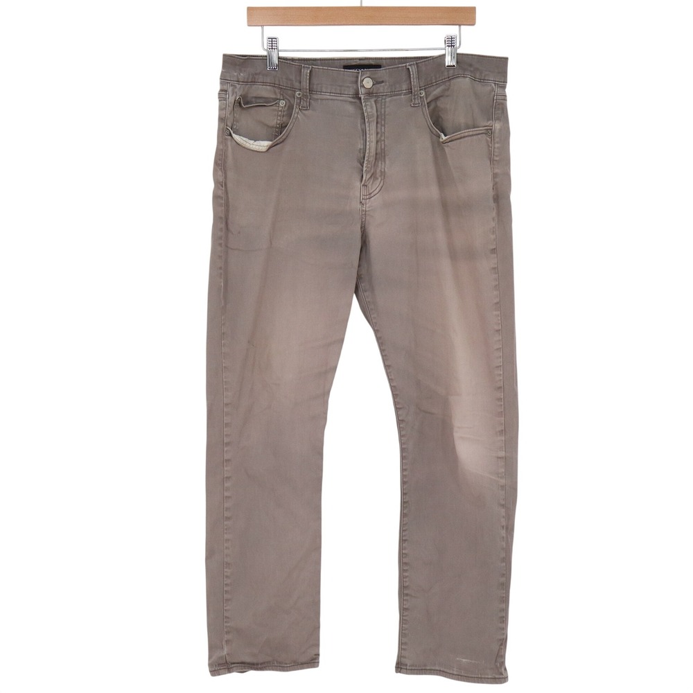 Lucky Brand Pants Mens 36x30 223 Straight Gray Stretch Casual Good